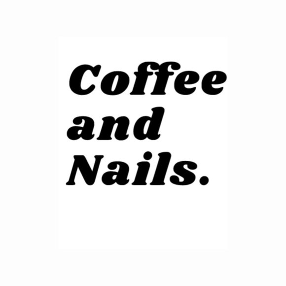 Coffee & Nails.-Vinyl Decals-Cool Sticker-Funny Sticker-Lap… - Picture 1 of 4